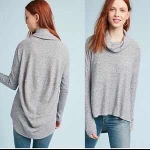 maeve by anthropologie • cowl neck ribbed knit sweater top